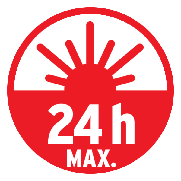 Üzemidő: Max. 24 óra