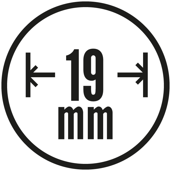 Nyílás: 19 mm