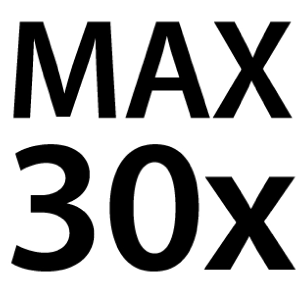 Maximum 30-szor mosható