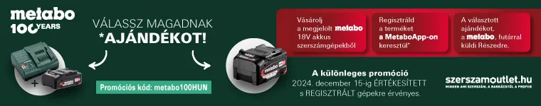 Metabo ajándék akku 2024