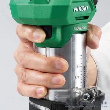 HIKOKI M1808DA-BASIC-HSC Akkus élmaró szénkefementes HITBOXBAN (6-8mm/18V) (Akku és töltő nélkül)