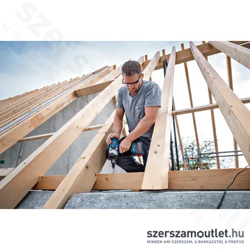 BOSCH GDS 18V-1000 Akkus ütvecsavarozó szénkefementes (18V) (1/2