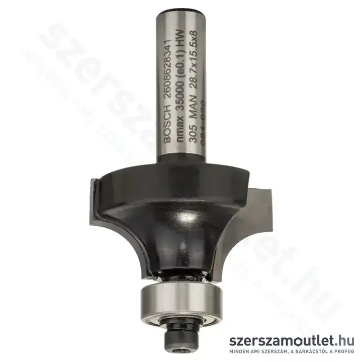 BOSCH Lekerekítő maró, Standard for Wood, 8x53mm (2 608 628 341)