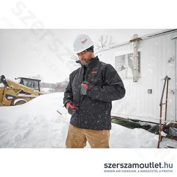 MILWAUKEE M12 HJ BL5-0 (XL) Akkus fűthető kabát fekete (XL/12V) (Akku és töltő nélkül!)