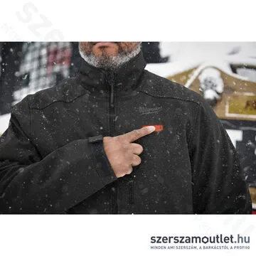 MILWAUKEE M12 HJ BL5-0 (XL) Akkus fűthető kabát fekete (XL/12V) (Akku és töltő nélkül!)