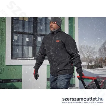MILWAUKEE M12 HJBL5-0 (XXXL) Akkus fűthető kabát fekete (XXXL/12V) (Akku és töltő nélkül!)