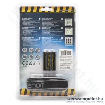 PHENOM COB LED-es fejlámpa, elemes (18602)