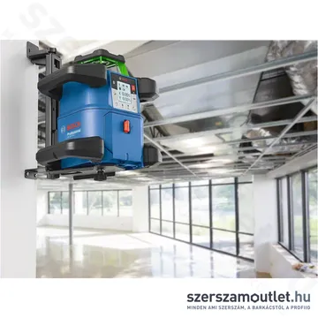 BOSCH GRL 650 CHVG Akkus forgólézer +vevő+vezérló+állvány+léc+fali tartó+koffer (ZÖLD) (1x4,0Ah/18V)