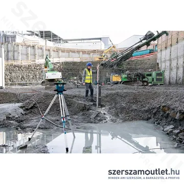 BOSCH GRL 650 CHVG Akkus forgólézer +vevő+vezérló+állvány+léc+fali tartó+koffer (ZÖLD) (1x4,0Ah/18V)