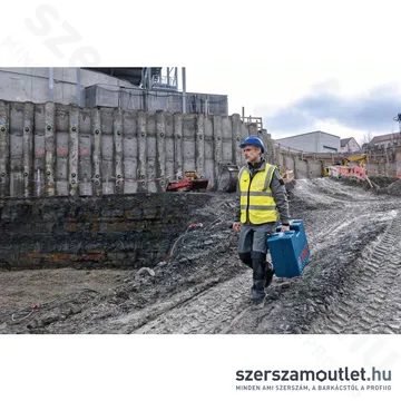 BOSCH GRL 650 CHVG Akkus forgólézer +vevő+vezérló+állvány+léc+fali tartó+koffer (ZÖLD) (1x4,0Ah/18V)