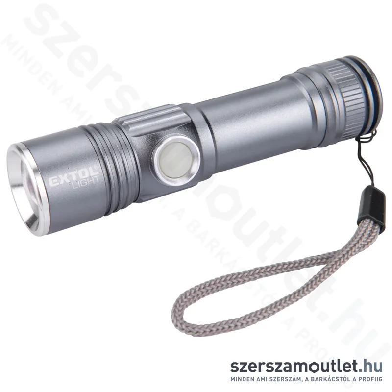 EXTOL LED zseblámpa, USB újratölthető (20lm)