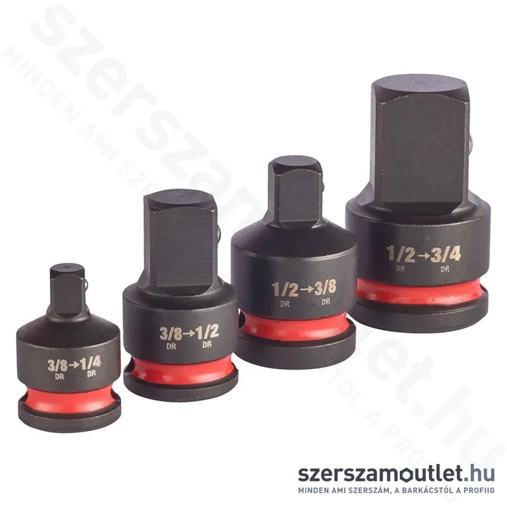MILWAUKEE Dugókulcs adapter készlet 4 részes