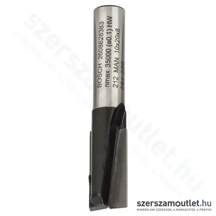 BOSCH Standard for Wood horonymaró (2 vágóél) ø 8 mm, D 10 mm, L 20 mm, G 51 mm