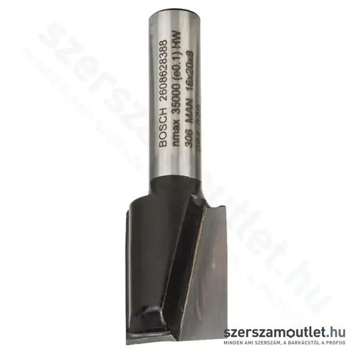 BOSCH Standard for Wood horonymaró (2 vágóél) ø 8 mm, D 16 mm, L 20 mm, G 51 mm