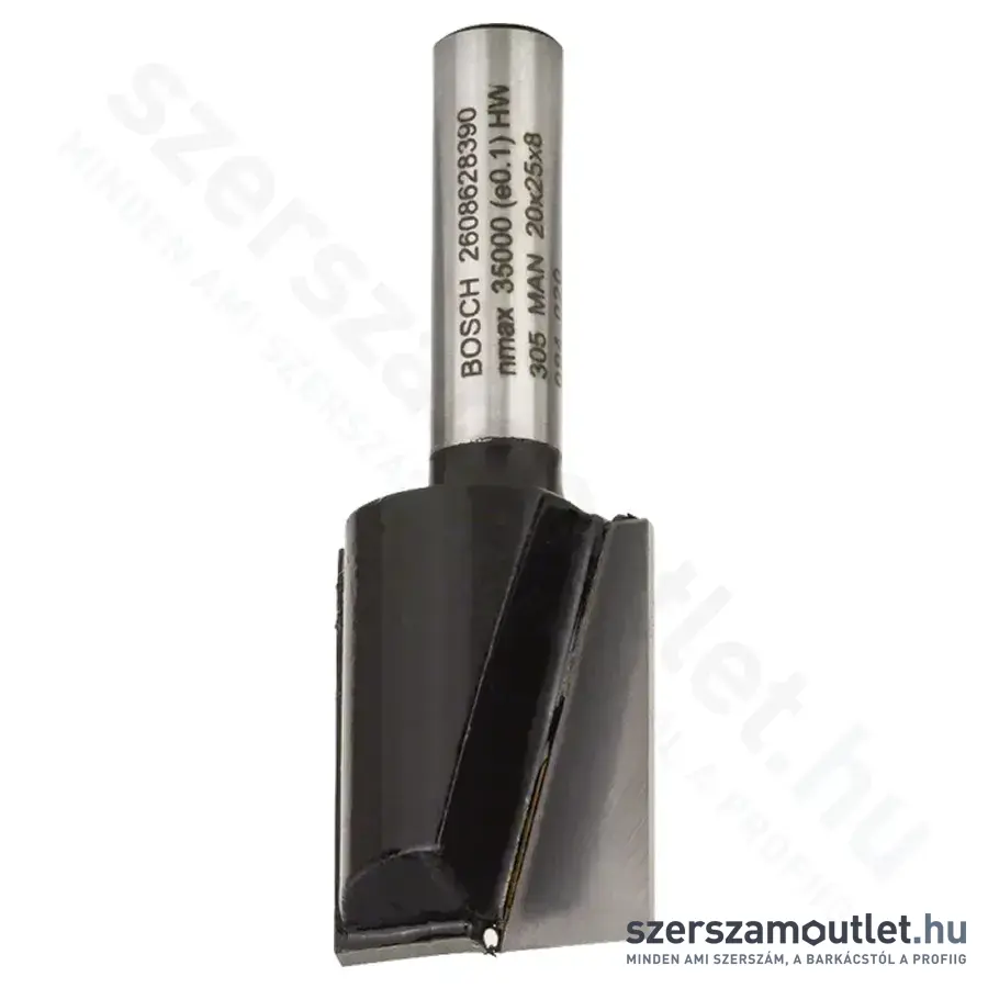 BOSCH Standard for Wood horonymaró (2 vágóél) ø 8 mm, D 20 mm, L 25 mm, G 56 mm