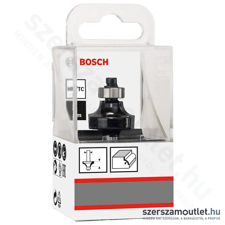 BOSCH Standard for Wood keményfém lekerekítő maró (2 vágóél) ø 8 mm, R1 6 mm, L 13,2 mm, G 53 m