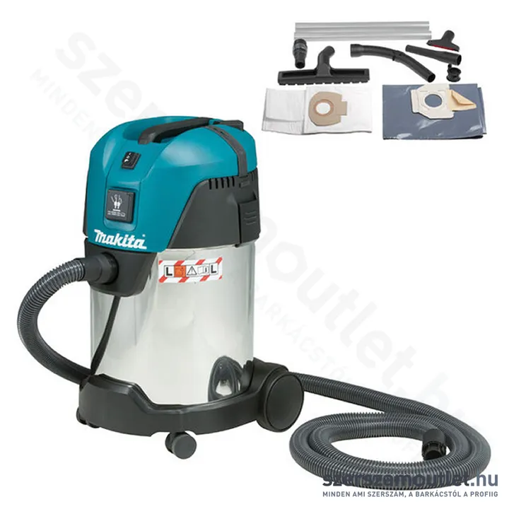 MAKITA VC3011L Ipari száraz-nedves porszívó (1000W/30l)