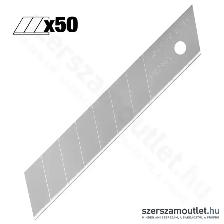 STANLEY Tördelhető penge 18mm 50db (3-11-301)