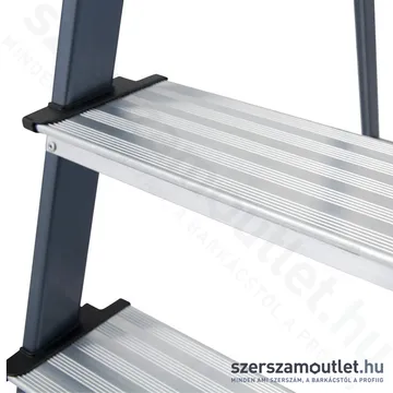 KRAUSE SECURO Lépcsőfokos eloxált állólétra 4 fokos (126429)