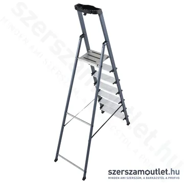 KRAUSE SECURO Lépcsőfokos eloxált állólétra 7 fokos (126450)