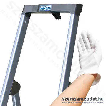 KRAUSE SECURO Lépcsőfokos eloxált állólétra 7 fokos (126450)
