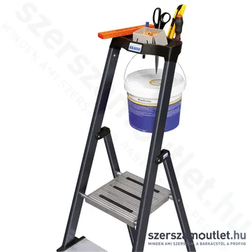 KRAUSE SECURO Lépcsőfokos eloxált állólétra 8 fokos (126467)