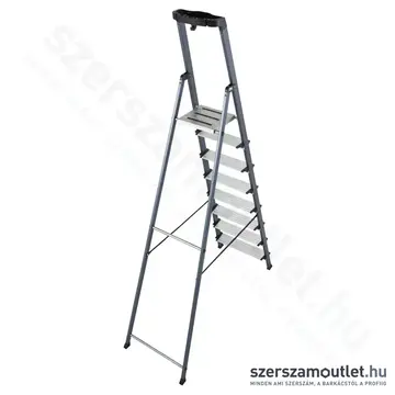 KRAUSE SECURO Lépcsőfokos eloxált állólétra 8 fokos (126467)