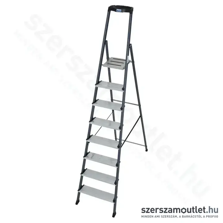 KRAUSE SECURO Lépcsőfokos eloxált állólétra 8 fokos (126467)