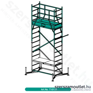 KRAUSE CLIMTEC Alumínium munkaállvány, 1. magasítás 5,0m (710123)