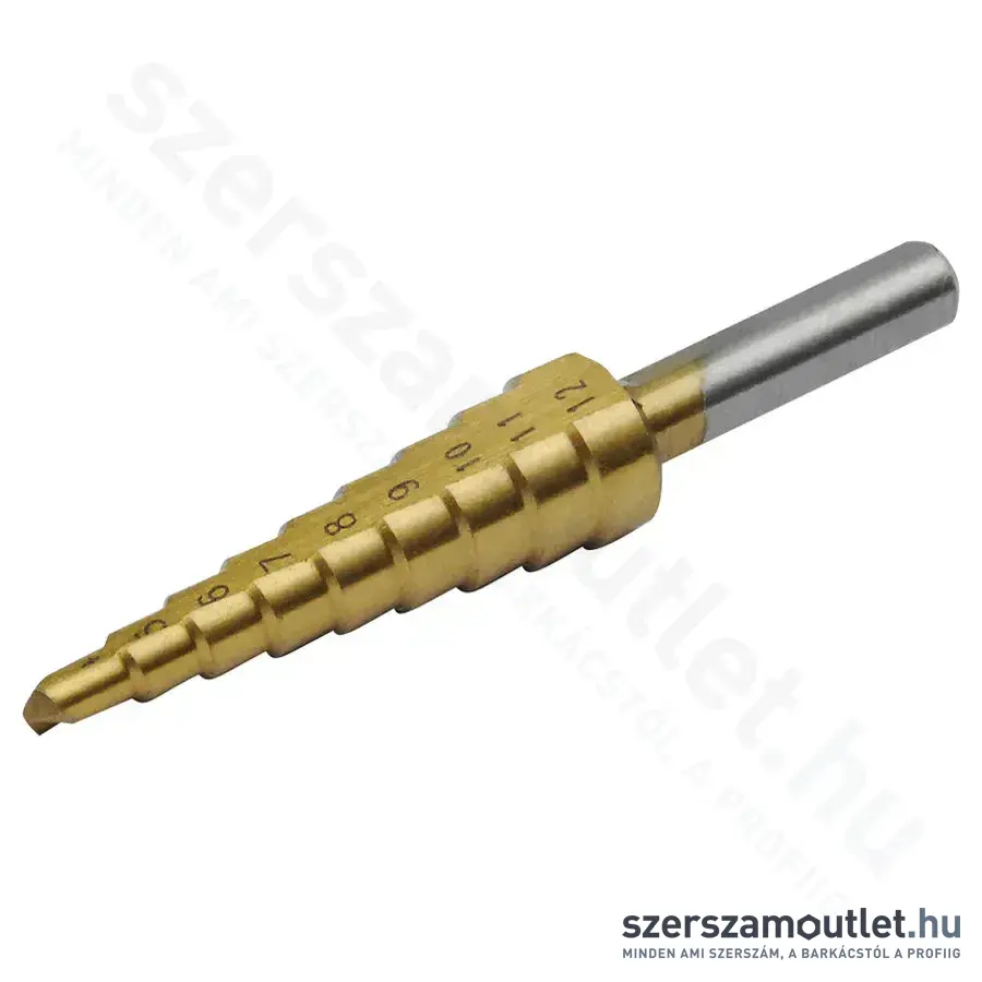 EXTOL Lépcsős fúró 9 lépcsős (4-12mm)