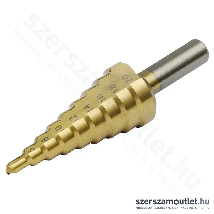 EXTOL Lépcsős fúró 9 lépcsős (4-20mm)