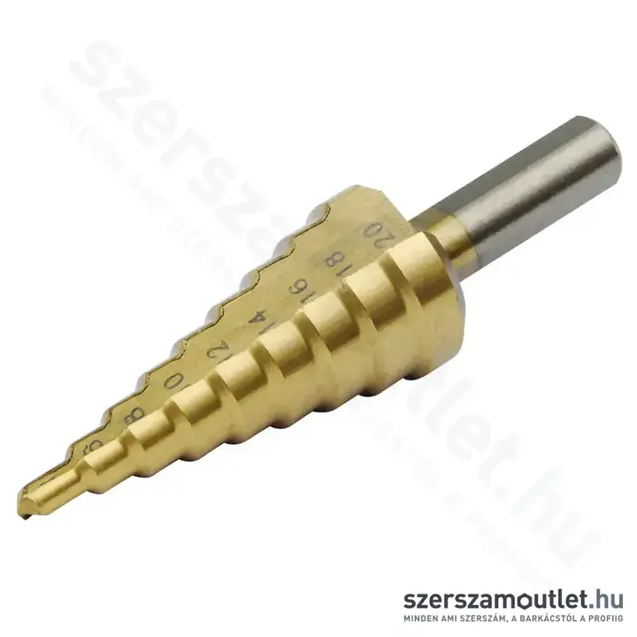 EXTOL Lépcsős fúró 9 lépcsős (4-20mm)