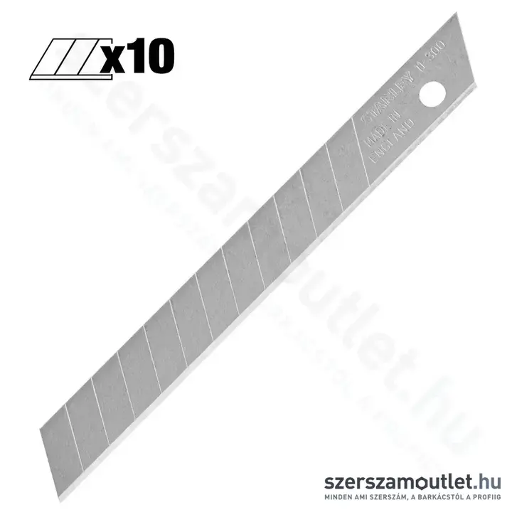STANLEY Tördelhető penge 9mm 10 db (0-11-300)