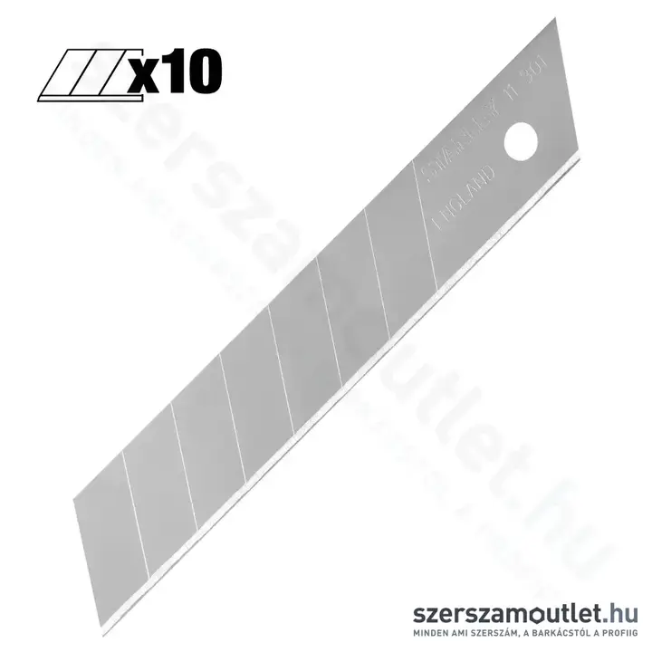 STANLEY Tördelhető penge 18mm 10db (0-11-301)