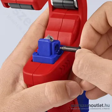 KNIPEX DP50 Csővágó műanyag lefolyócsövekhez 32-50mm (90 23 01 BK)