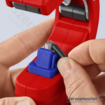 KNIPEX DP50 Csővágó műanyag lefolyócsövekhez 32-50mm (90 23 01 BK)