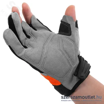 HANDY Munkavédelmi kesztyű 3 nyitott ujjal, habosított tenyér L/9 (11143L)