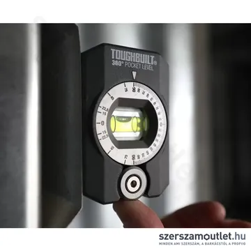 TOUGHBUILT H2-L-4R 360 fokos zseb szögmérő 8cm (TB-H2-L-4R)