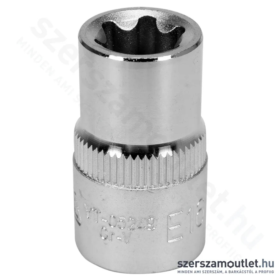 YATO Torx dugókulcs 1/2" hatlapú, rövid E16 (1db) (YT-05249)
