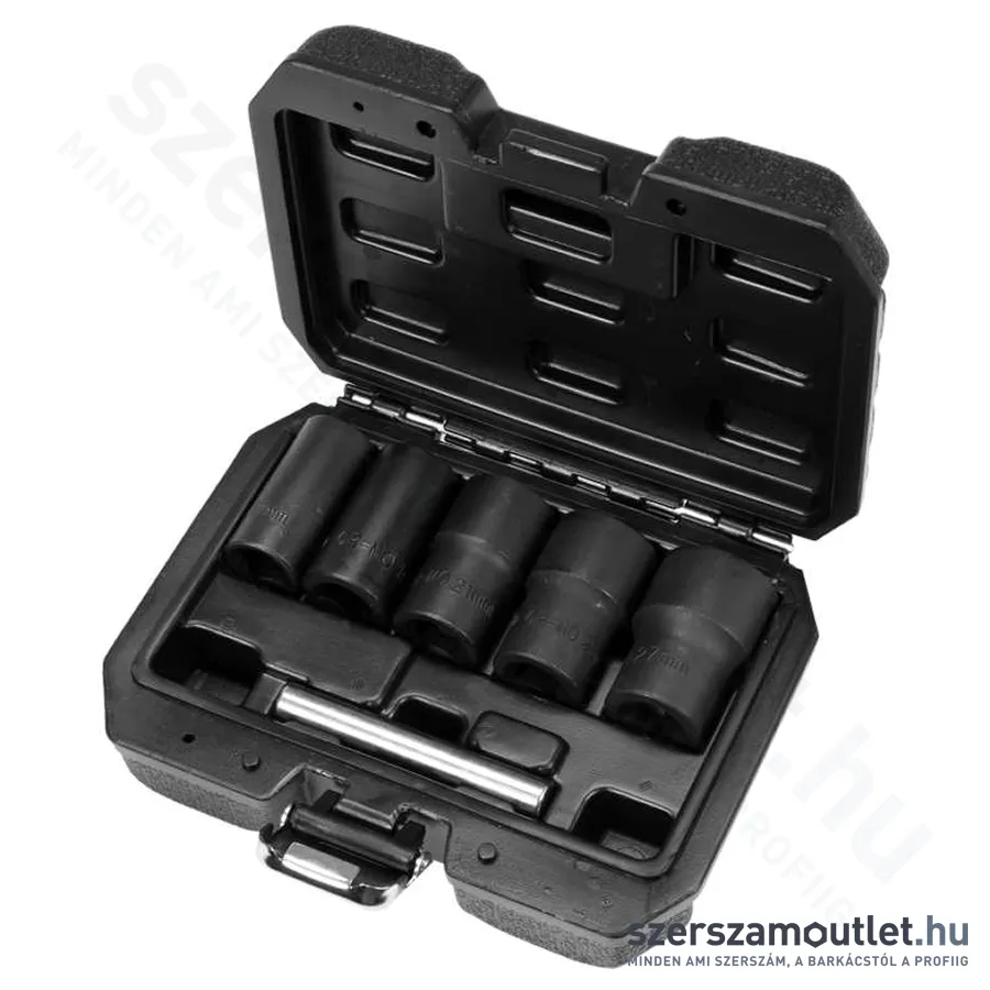 YATO Roncsolt csavarfej leszedő készlet 1/2" 17-27mm 6db-os (YT-06032)