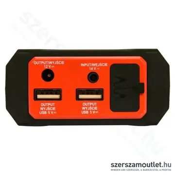 YATO 2in1 Külső akkumulátor, indító készülék (bikázó) Start Booster/ Power Bank készlet (9000mAh)