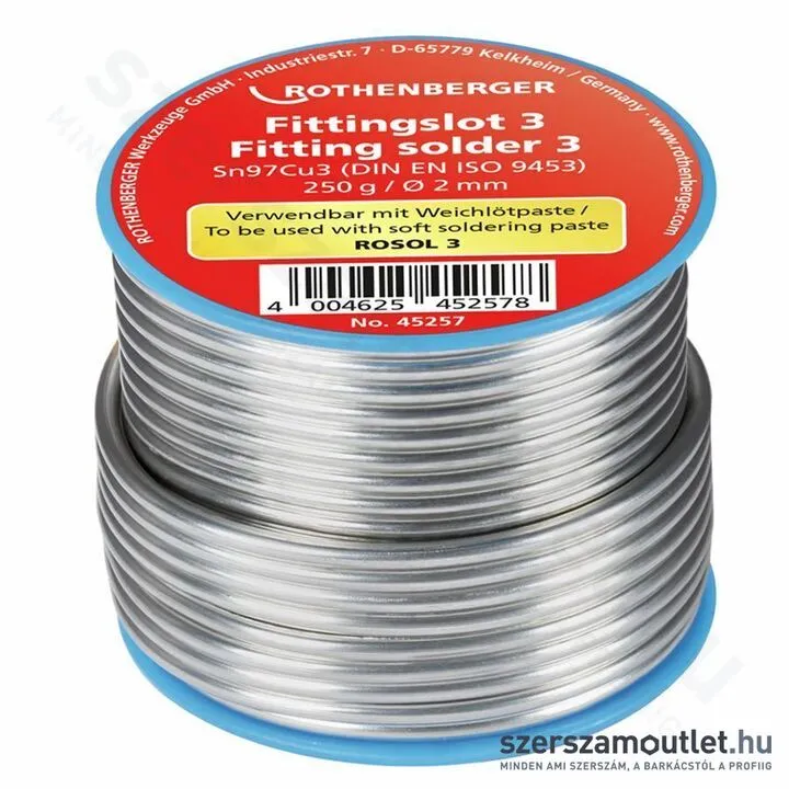 ROTHENBERGER forrasztó ón 2mm/250gr. (45257)