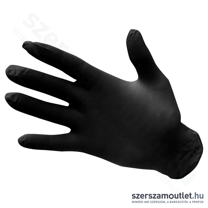 PORTWEST A925BKR Egyszerhasználatos nitril kesztyű, púdermentes 9/L (100db/doboz) (A925BKRL)