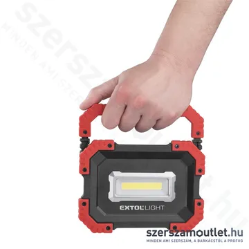 EXTOL Hordozható LED lámpa Power Bank funkcióval 1000lm