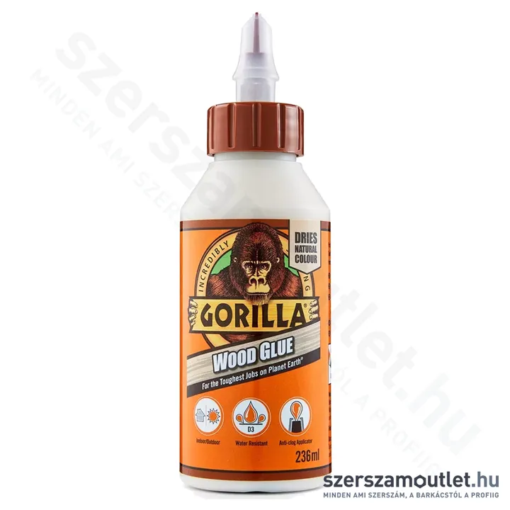 GORILLA WOOD GLUE Faragasztó D3 236ml (5044800)