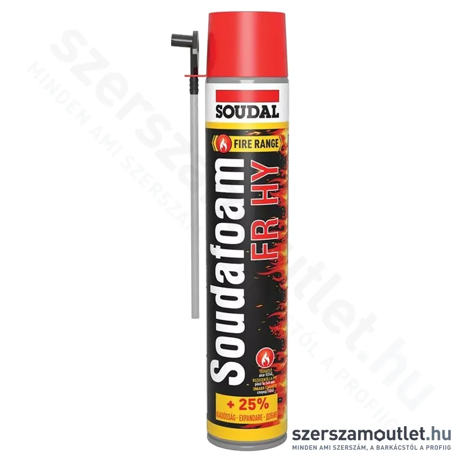 SOUDAL SOUDAFOAM FR HY Tűzgátló purhab, kézi 750ml (156201)