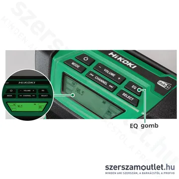 HIKOKI UR18DA-W4Z Akkus rádió (18V) (Akku és töltő nélkül!)