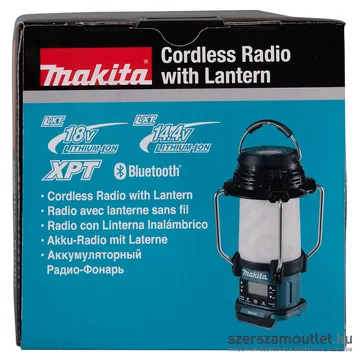 MAKITA DMR057 18V LXT vezeték nélküli Bluetooth rádió lámpával (Akku és töltő nélkül!)