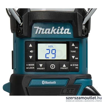 MAKITA DMR057 18V LXT vezeték nélküli Bluetooth rádió lámpával (Akku és töltő nélkül!)