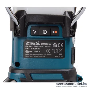 MAKITA DMR057 18V LXT vezeték nélküli Bluetooth rádió lámpával (Akku és töltő nélkül!)